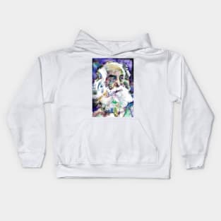 WALT WHITMAN watercolor portrait .1 Kids Hoodie